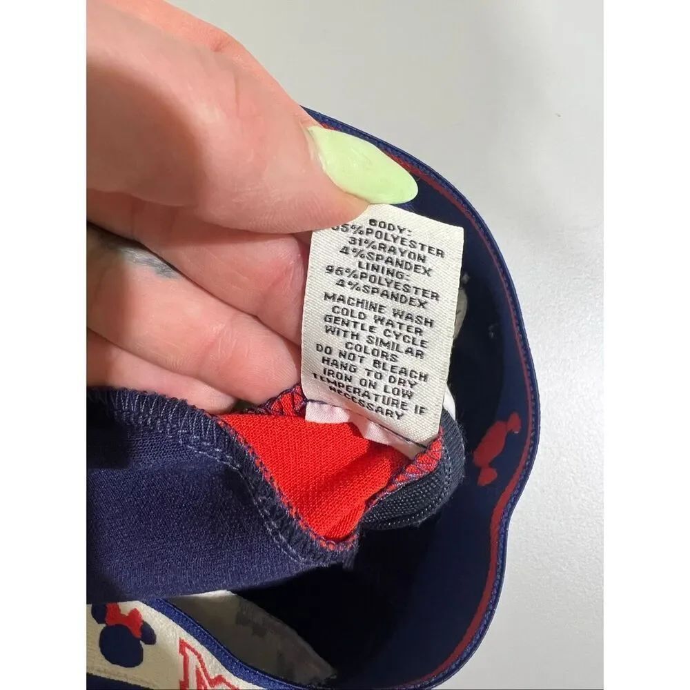 Disney Limited Edition Minnie Majorette Straight Leg Tailored Pants Navy 16 - Picture 6 of 7